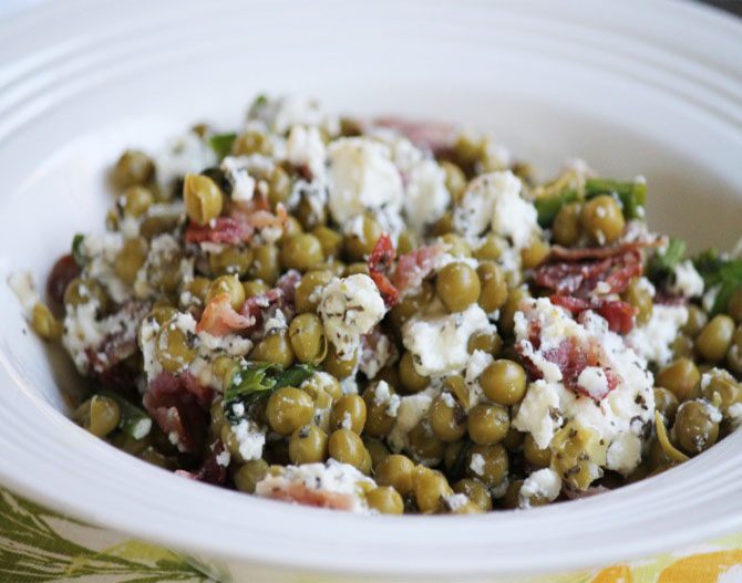 Pea, Ricotta and Bacon Salad Libby's Vegetables